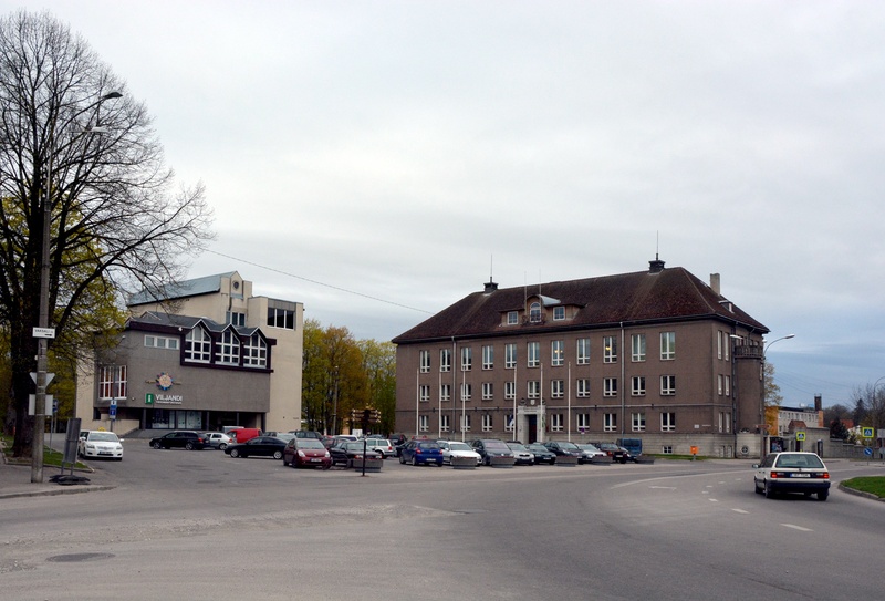 fotonegatiiv, Viljandi, Eesti Pank u 1929 foto J.Riet rephoto