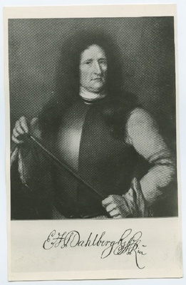 Erik Jõnsson Dahlbergh, Rootsi kindlustuste ehituse ülem 1674 - 1703, poolportree.  duplicate photo