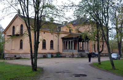 fotonegatiiv, Viljandi mõis, peahoone (nn Uus loss) u 1910 foto J. Riet rephoto