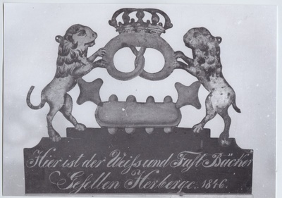 Pagarisellide ametimärk 1846. aastast, tagakülg.  duplicate photo
