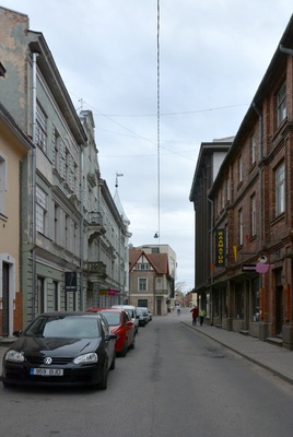 fotonegatiiv, Viljandi, Lossi tänav (Posti tänava poolt Tartu tänava poole) rephoto