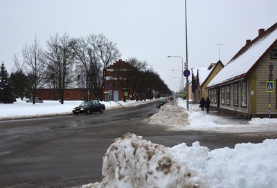 fotonegatiiv, Viljandi, Tallinna tänav (piki tänavat Vaksali nurgal) rephoto