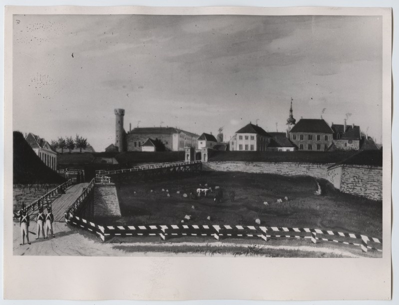 Tallinn, Toompea vallivärav umbes aastal 1825, J.Han.