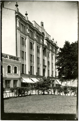 Ed Pohl's business and residential building in Tallinn, Valli tn, building view (repro). Architect Alexander Wladovsky  duplicate photo