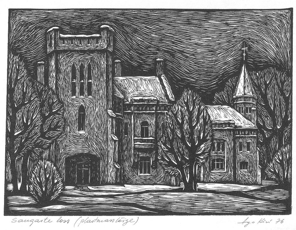 Graphics. Sangaste Castle