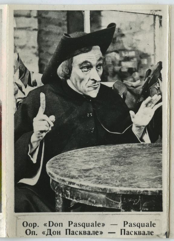 Aaro Pärn, Pasquale osas ooperis "Don Pasquale".