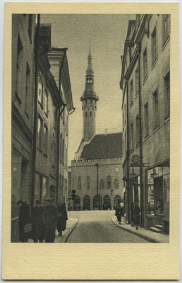 Tallinn, vaade Raekojale Mündi tänavalt.  duplicate photo