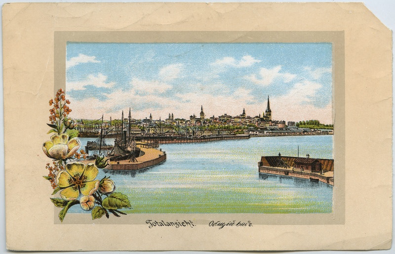 Tallinna üldvaade merelt.