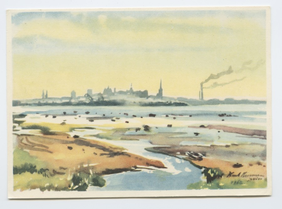 Tallinn, vaade Piritalt (kunstnik Karl Burman).