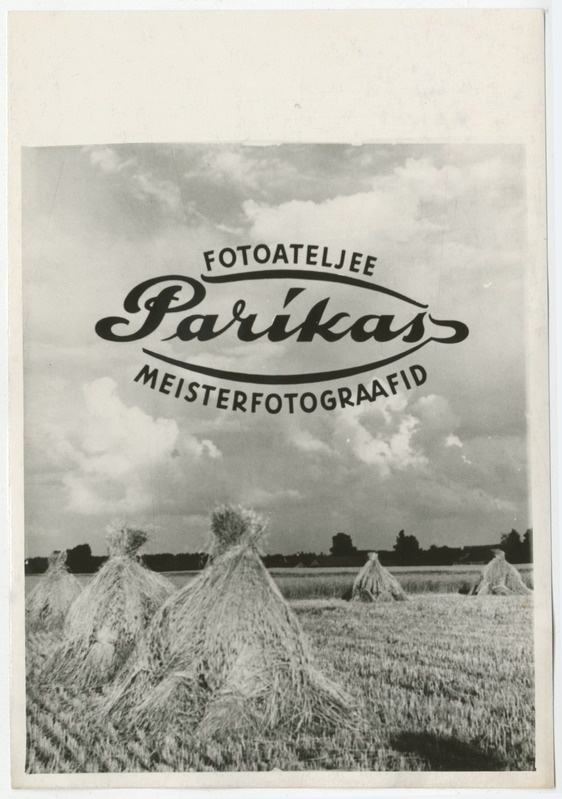 Parikaste fotoateljee reklaamleht, umbes 1920. aastast.