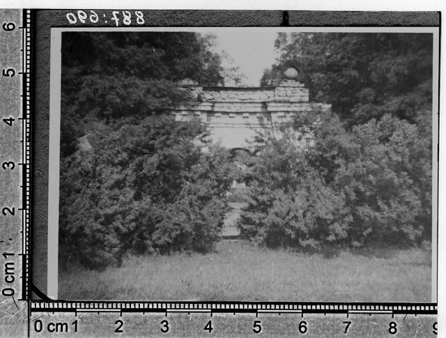 Muuga Manor (Münkenhof), honour gate in the garden in 1938. Simuna khk