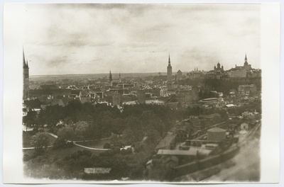 Tallinn. Vaade Toompea suunas Elektrijaama korstnalt  duplicate photo