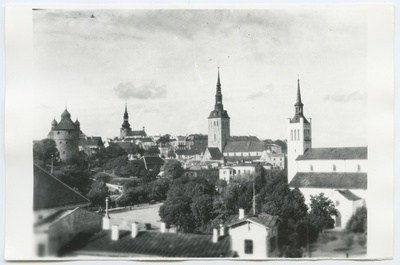 Tallinn. Vaade Võidu väljak ja Toompea Estonia pst. poolt  duplicate photo