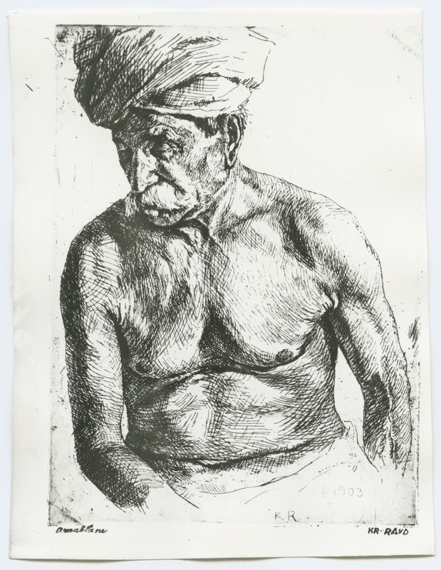 K. Raud "Araablane", ofort 1903. aastast.
