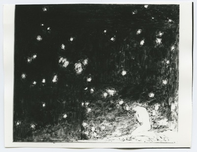K. Raud "Tähtede all", etüüd umbes 1908. aastast.  duplicate photo