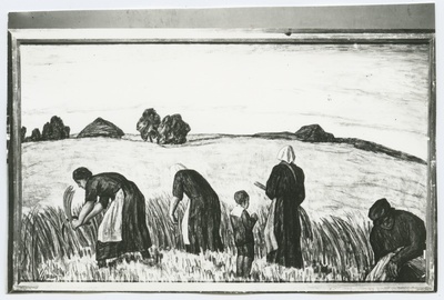 K. Raud "Rukkilõikus", umbes 1938. aastast.  duplicate photo