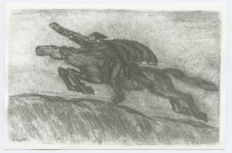 K. Raud "Sõjasõnumi tooja", 20. sajandi I kümnendist.