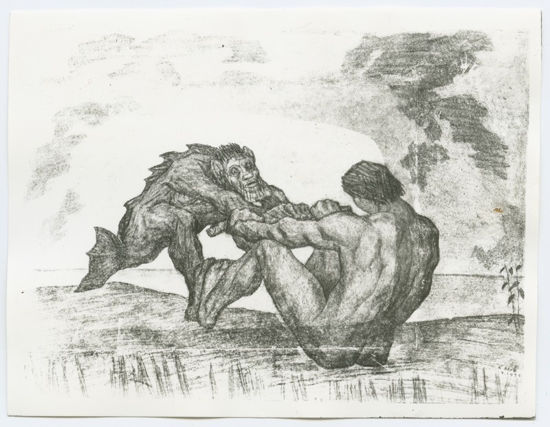 K. Raud "Kalevipoeg ja vetevaim", 1935. aastast.