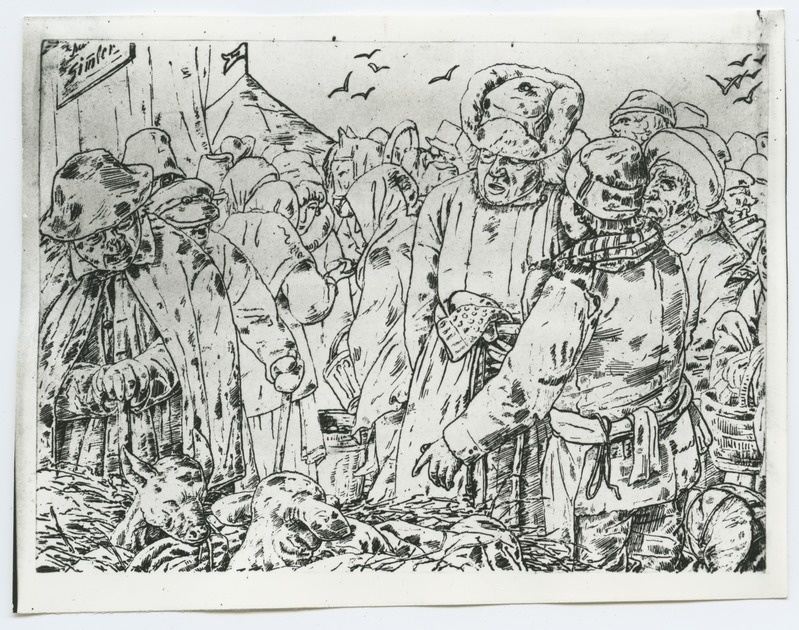 K. Raud "Turul", tuššijoonistus 1886. aastast.