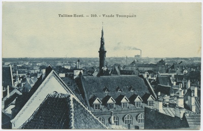 Tallinn. Vaade Toompealt all-linnale Raekoja ja Estonia teatri suunas  duplicate photo