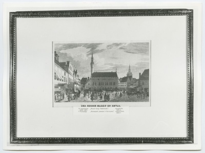 Th. Gehlhaar "Suur turg Tallinnas" 1835. aastast.  duplicate photo