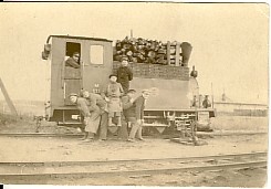 Photo, steam tractor for the transport of passenger trains between Türi and Paide in 1927-28.