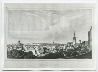 Locillot de Mars "Tallinna panoraam Toompealt" 19. sajandist.  duplicate photo