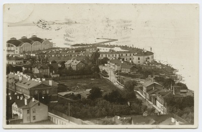 Õhuvaade Patarei vangla, lennusadam.  similar photo