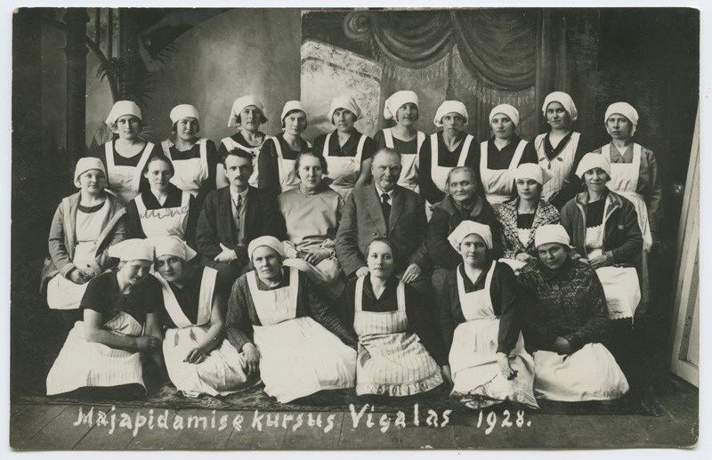 Majapidamiskursus Vigalas 1928.