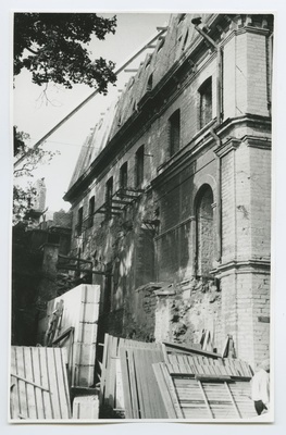 Kohvik "Tallinna" ümberehituse vaade Harju tänavalt.  duplicate photo