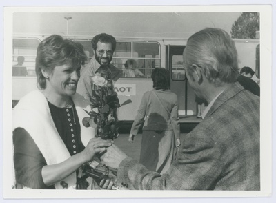 Erika Salumäe Tallinna Lennujaamas  duplicate photo