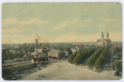 Tallinn, vaade Jaani kiriku tornist Kaarli kiriku poole  similar photo
