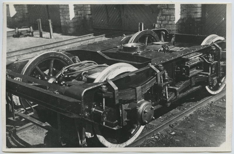 Laiarööpmelise diisel-elektrimootorvaguni pöörvanker 1936. aastal.