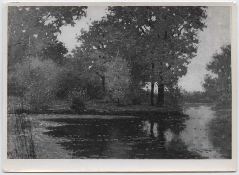 Fotoreproduktsioon W. Purwhau "Sügismaastik".