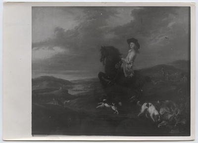 Fotoreproduktsioon W. Hondius "Noormehe portree" Eesti Ajaloomuuseumi kunstikogust.  duplicate photo
