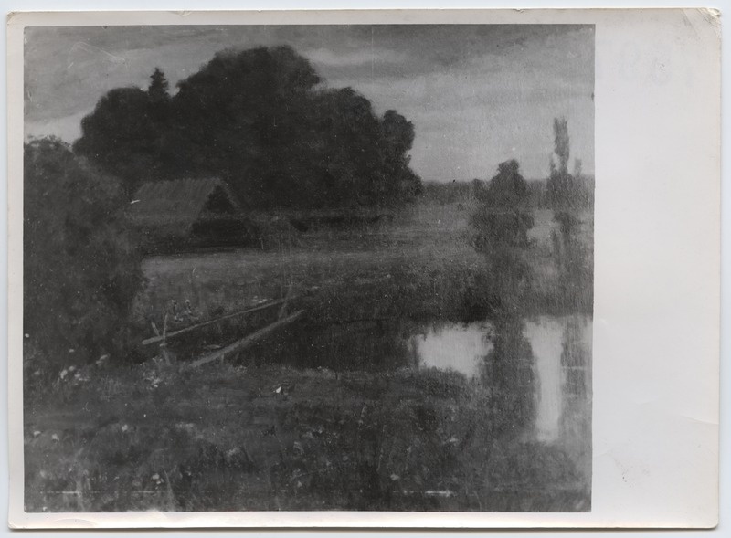 Fotoreproduktsioon L. Oskar "Suveöö"- Talvenäitus 1944. aastal.