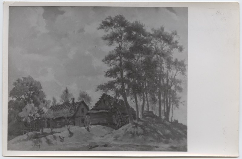 Fotoreproduktsioon Kulkoff "Keskpäev" - Jõulunäitus 1942. aastal.