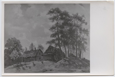Fotoreproduktsioon Kulkoff "Keskpäev" erakogudest (Eesti kunst).  duplicate photo