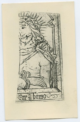 "Ecce homo", pilt äratõmbe järele XV sajandist pärineva vaseläike plaadist.  duplicate photo