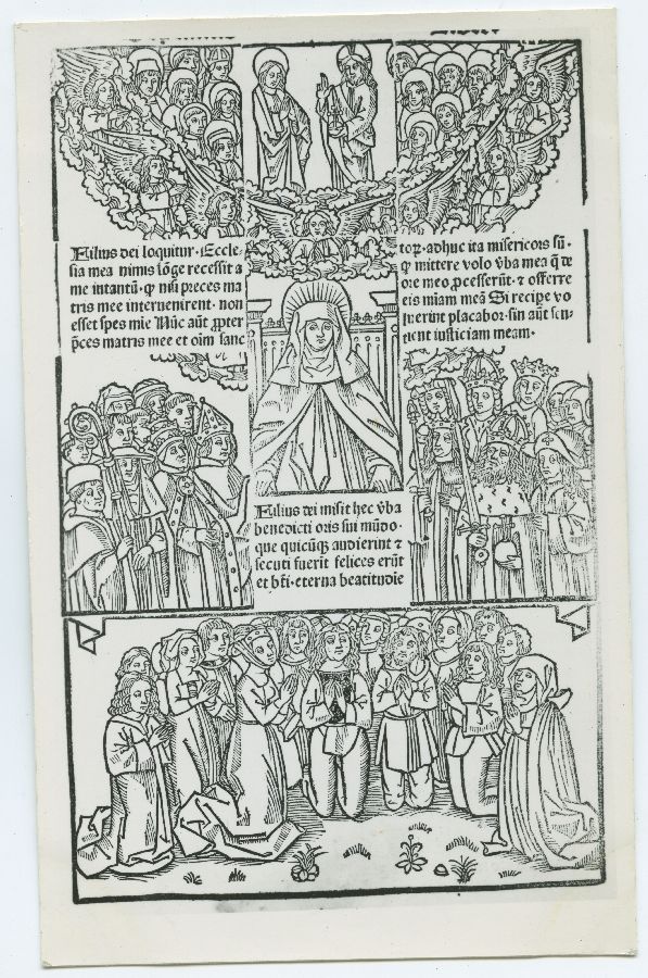 Lehekülg raamatust "Birgitta Revelations, Lübeck, Bartholomaeus Chotan 1492."