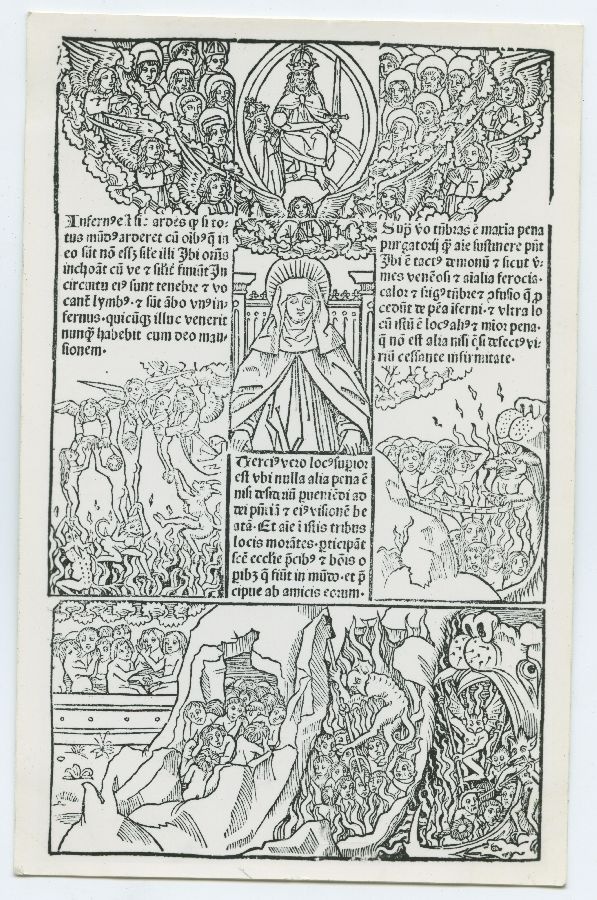 Lehekülg raamatust "Birgitta Revelations, Lübeck, Bartholomaeus Chotan 1492."