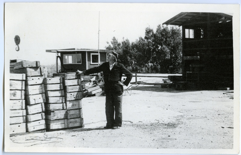 Manager Elmar Käsper in the port of Lindi of the fisherman's collois "Pärnu Kalur"