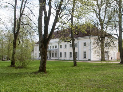 Main building of Anija Manor, 18th century. rephoto