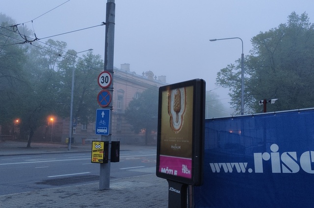 The corner of the Estonian puiestee and Pärnu highway in Tallinn rephoto