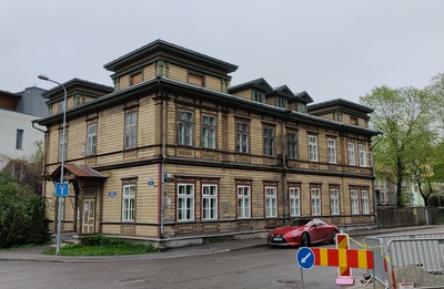 Korterelamu Tallinnas, hoone vaade. Arhitekt Nikolai Thamm vanem rephoto