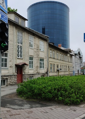 View of residential buildings Kaasani t. rephoto