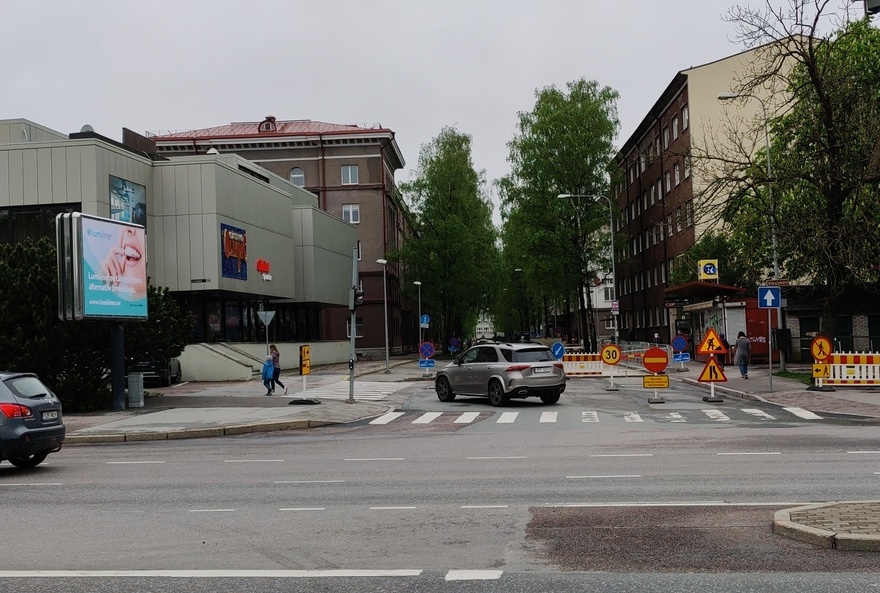 Liivalaia ja A.Lauteri tn ristmik Tallinnas, tänavavaade rephoto