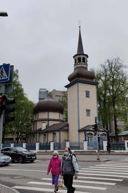 Church of the birth of the mother of God (Casan St.) in Tallinn, Liivalaia Street rephoto