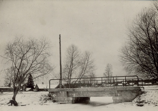 Photo Järve Street bridge in Kilingi-Nõmme city approx. 1950