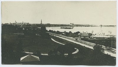 Tallinn, view of the city from Narva highway around Russalka in about 1908.  duplicate photo